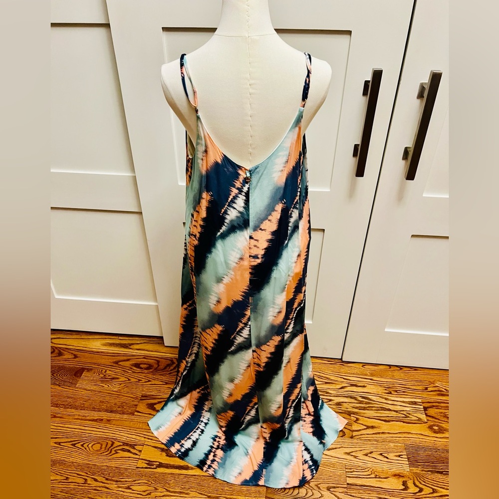 Anthropology Malai Tie-Dye Cover-Up Midi Dress- Size Large - Picture 6 of 12